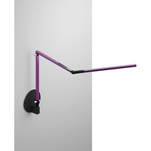 Z-Bar Mini LED 5 inch Purple Wall Mount Desk Lamp Wall Light, Hardwire